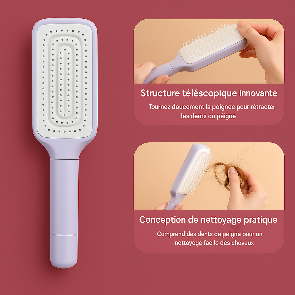 Self-Cleaning Hair Brush